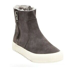 Frye Gia Lug Shearling Double Zip Boot Size 8.5